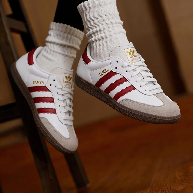 Adidas Shoes Gazelle - อาดิดาส แซมบา OG รองเท้ากีฬาคลาสสิกสำหรับผู้ชายและผู้หญิง รองเท้าผ้าใบสีขาว รองเท้าฝึกซ้อม