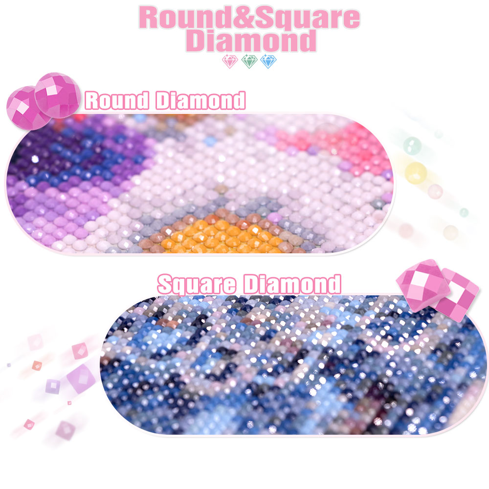 ภาพวาดเพชร 5 มิติ แบบ DIY ลายต - Photo Mosaic Print บทวิจารณ์และราคา