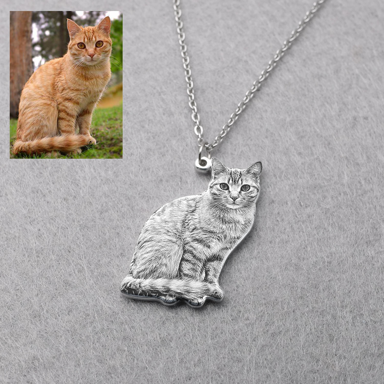 สร้อยคอรูปภาพสัตว์เลี้ยงส่วนตั - Pet Portrait Custom บทวิจารณ์และราคา