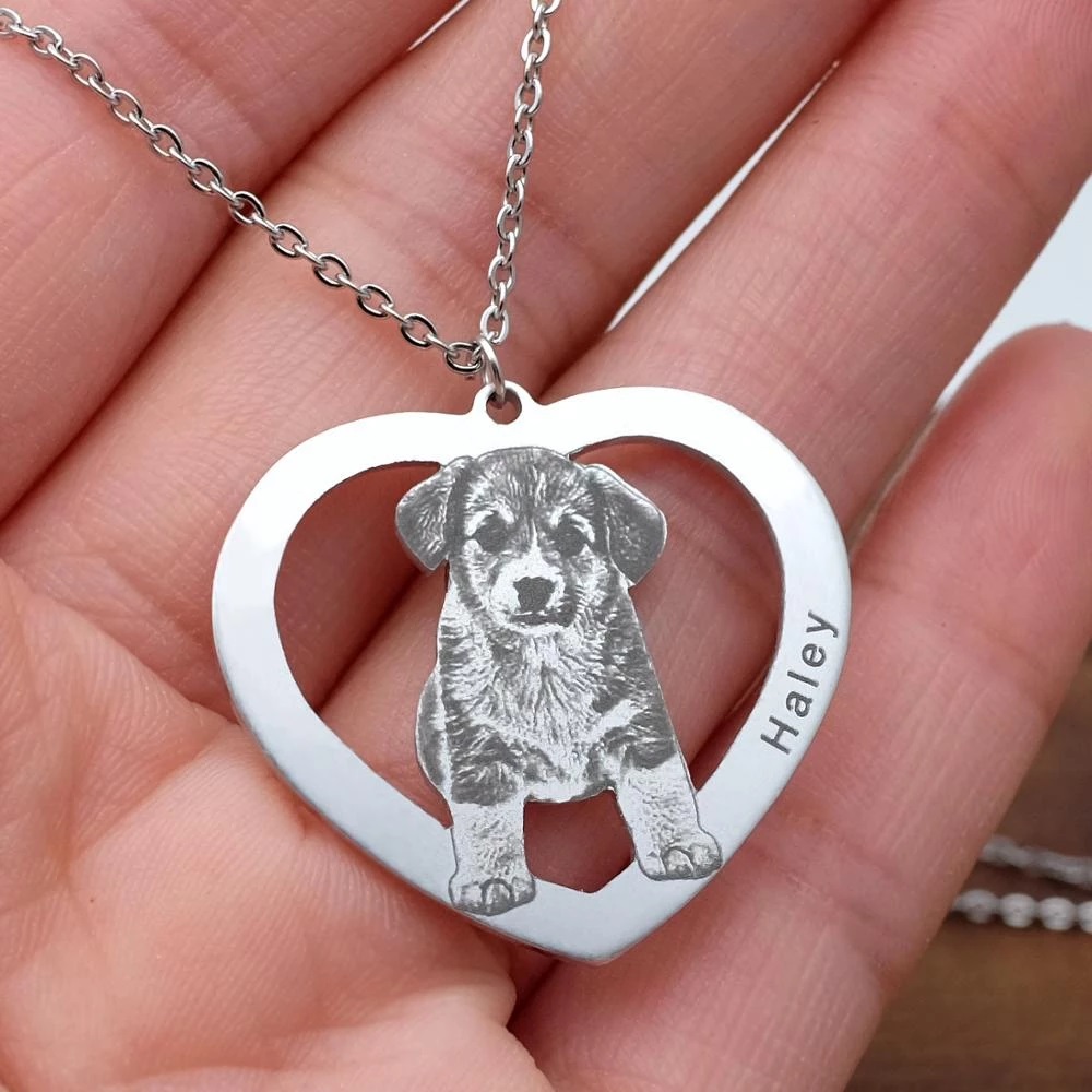 สร้อยคอรูปภาพสัตว์เลี้ยงส่วนตั - Pet Portrait Custom บทวิจารณ์และราคา
