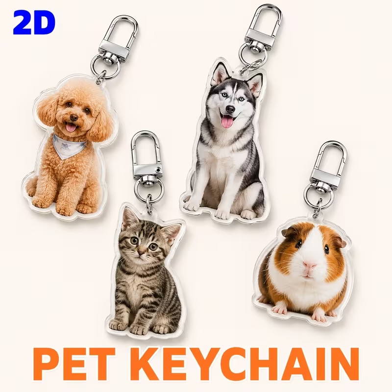 พวงกุญแจอะคริลิกสั่งทำพิเศษพร้ - Pet Portrait Custom บทวิจารณ์และราคา