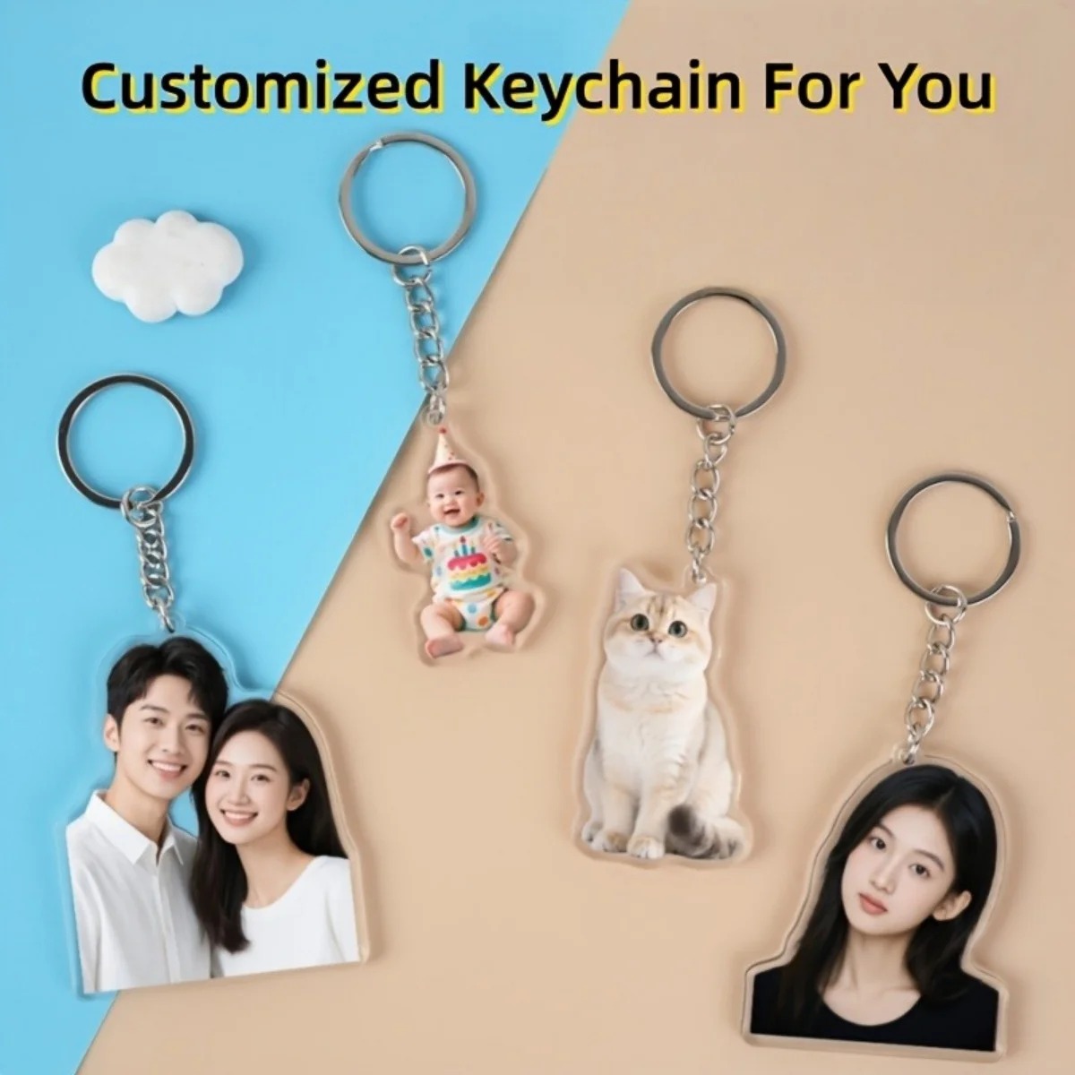 พวงกุญแจอะคริลิกแบบตัดตามสั่ง, - Pet Portrait Custom บทวิจารณ์และราคา